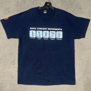 Universal Studios Blue Man Group T Shirt Men's Sz L Blue Rock Concert Movements